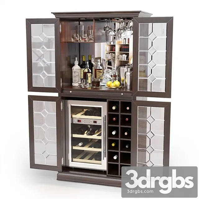 Firenze wine and spirits armoire bar