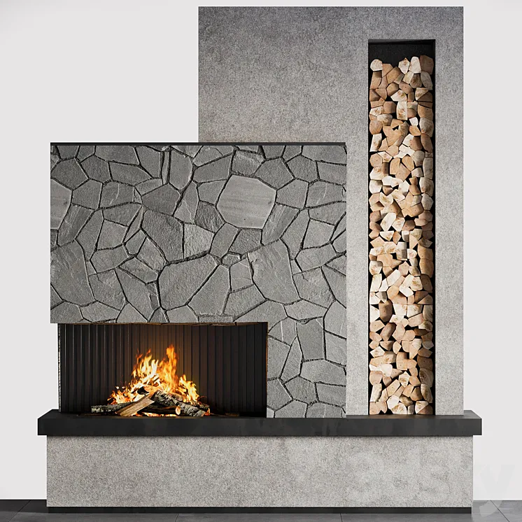 Fireplace 05 3DS Max Model