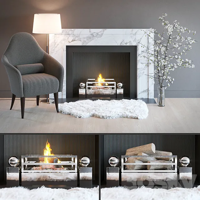 Fireplace 1 3DS Max Model