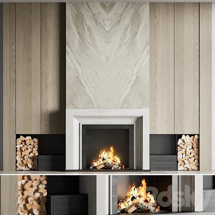 Fireplace 15 3DS Max