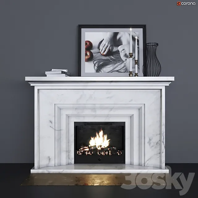 Fireplace 2 3DS Max Model