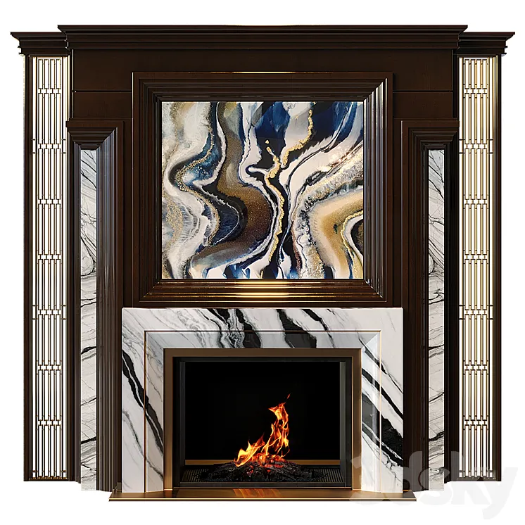 Fireplace 3DS Max