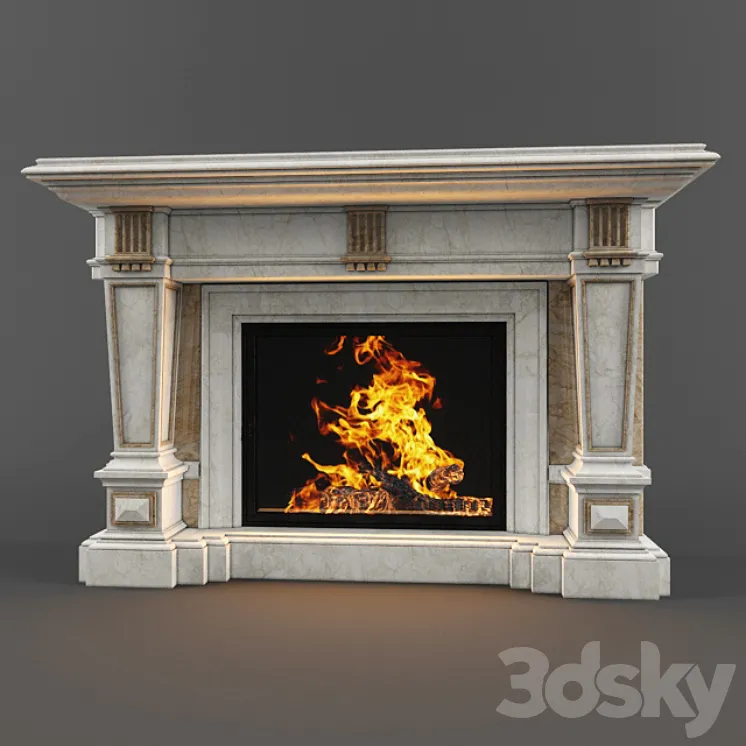 Fireplace 3DS Max