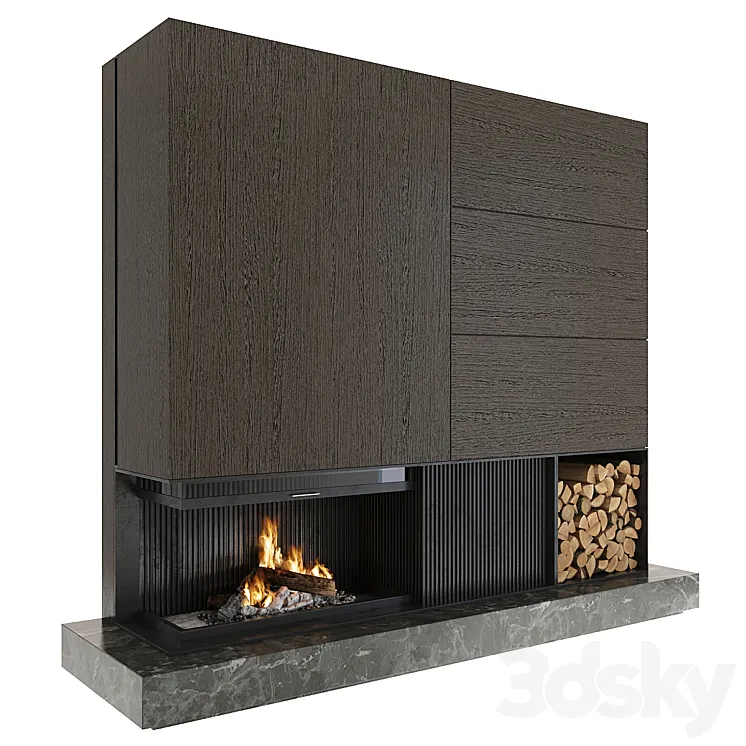 Fireplace 3DS Max