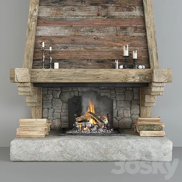 Fireplace 3ds Max