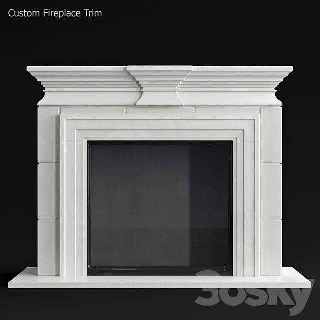 fireplace 3ds Max