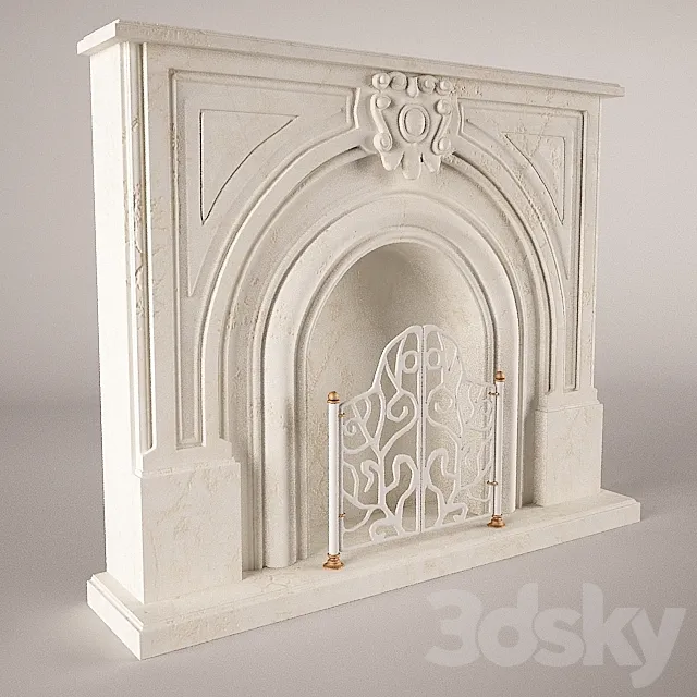 fireplace 3DS Max Model