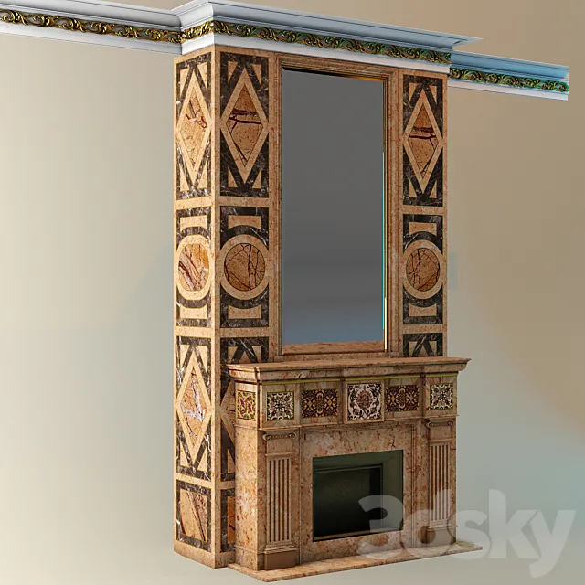 fireplace 3DS Max Model