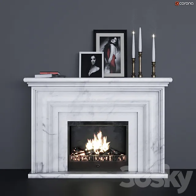 Fireplace 3DS Max Model