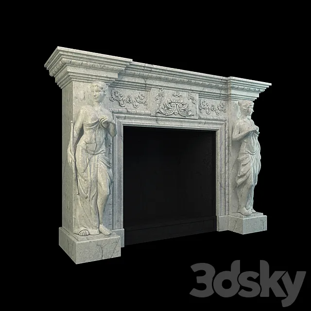 Fireplace 3DS Max Model