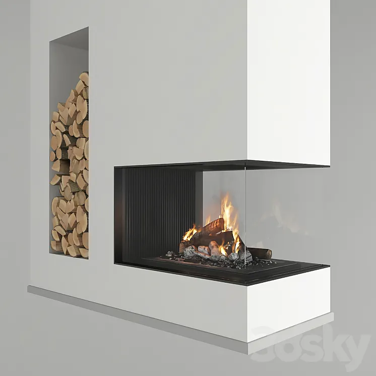 Fireplace 3DS Max Model