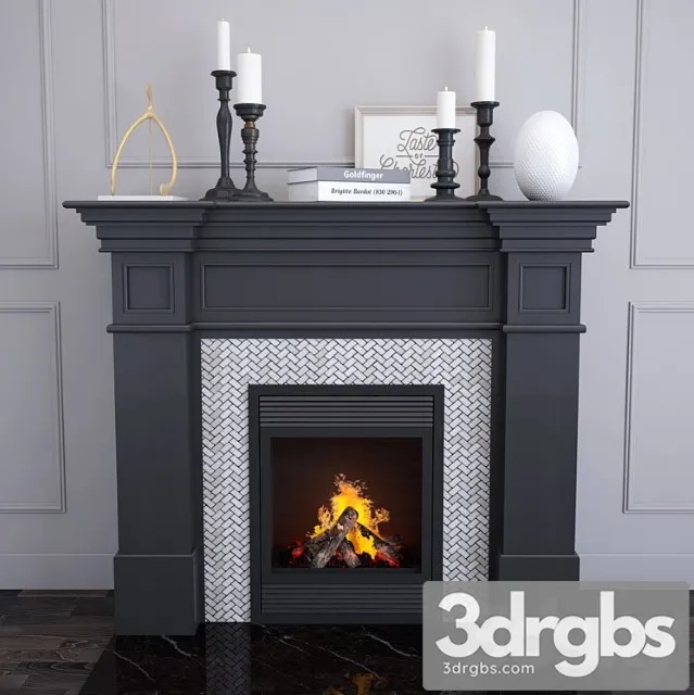Fireplace 8 black edition 3dsmax Download