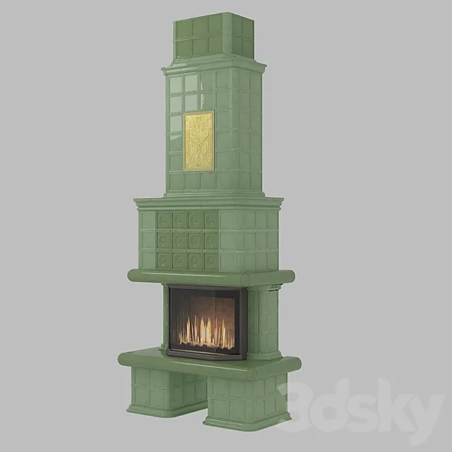 fireplace a la russe 3ds Max