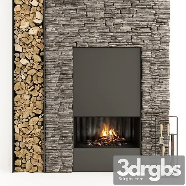 Fireplace and Firewood 34 3dsmax Download