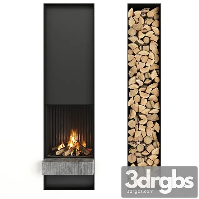 Fireplace and firewood_1 3dsmax Download