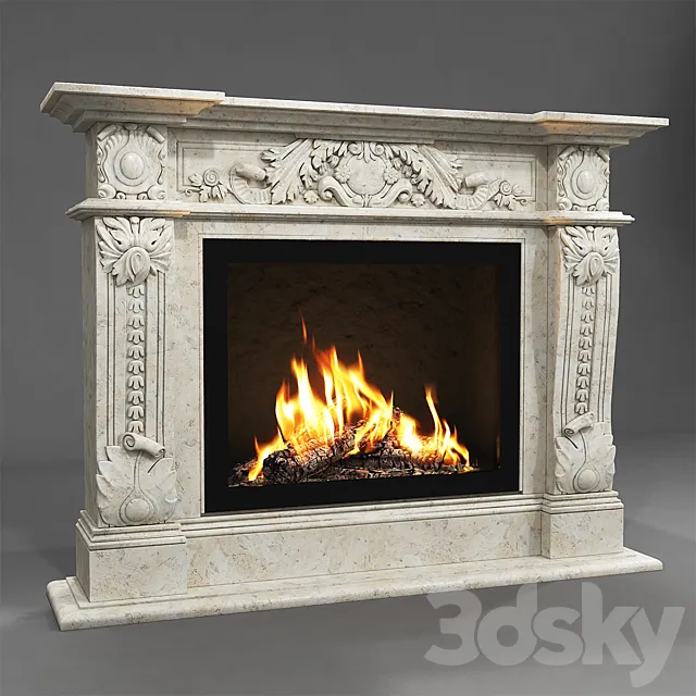 Fireplace Artevero Mercury 3ds Max