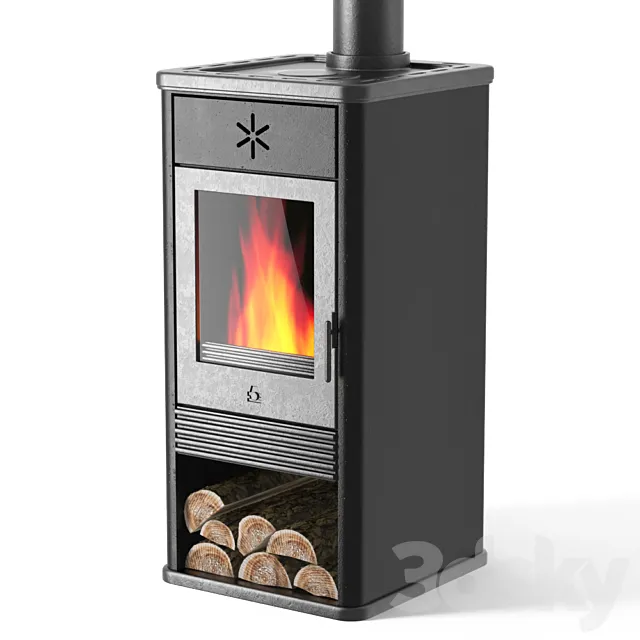 Fireplace Blues 3DS Max Model