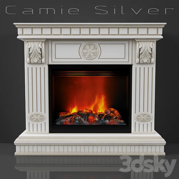 Fireplace Camie Silver 3DS Max