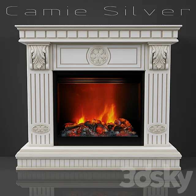 Fireplace Camie Silver 3DSMax File