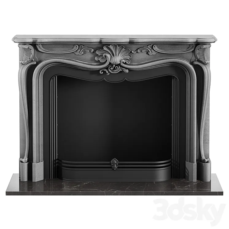 Fireplace De Orsay 3DS Max Model