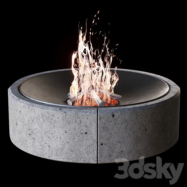 Fireplace №2 3ds Max
