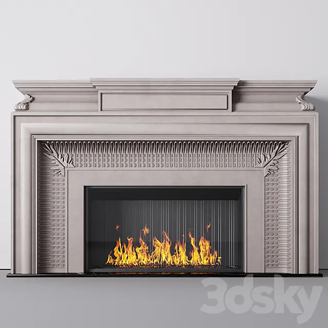 Fireplace euroclassic 3ds Max