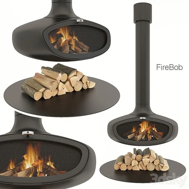 Fireplace firebob 3dsMax Model
