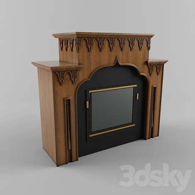 Fireplace in the “Arab” style 3ds Max