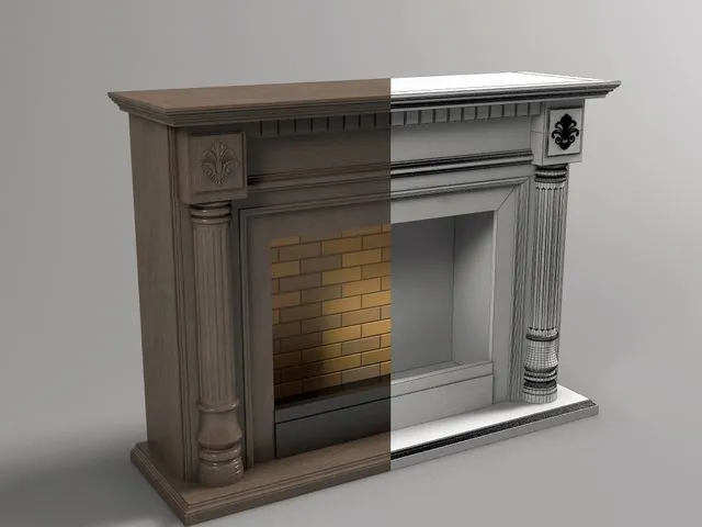Fireplace Kamelot 3dsMax Model