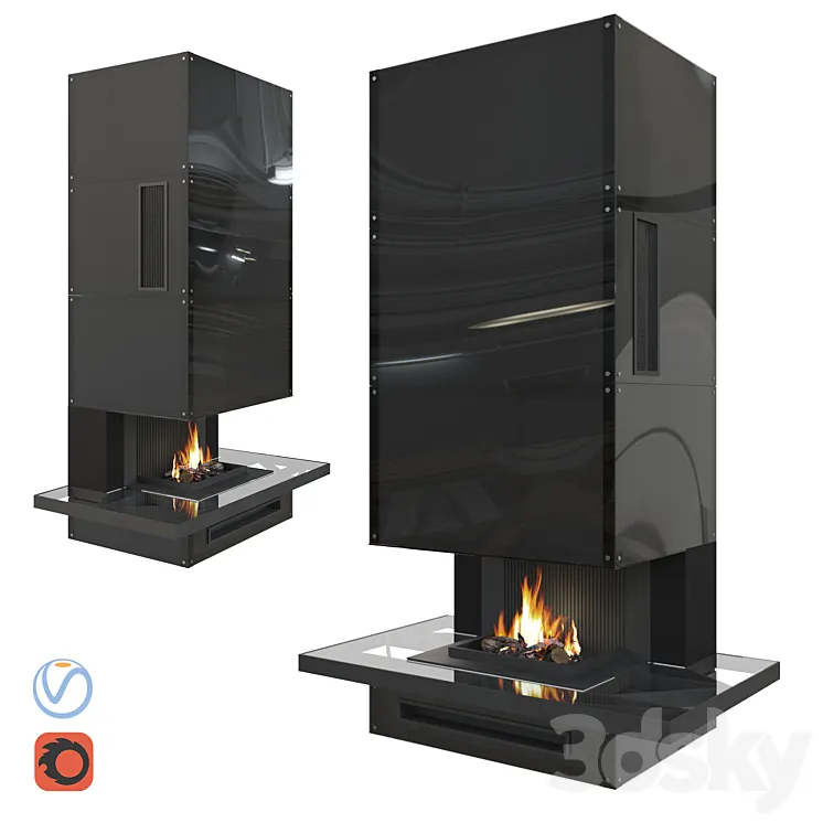 Fireplace Loft 3DS Max