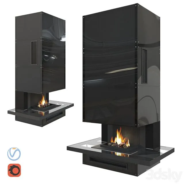 Fireplace Loft 3dsMax Model