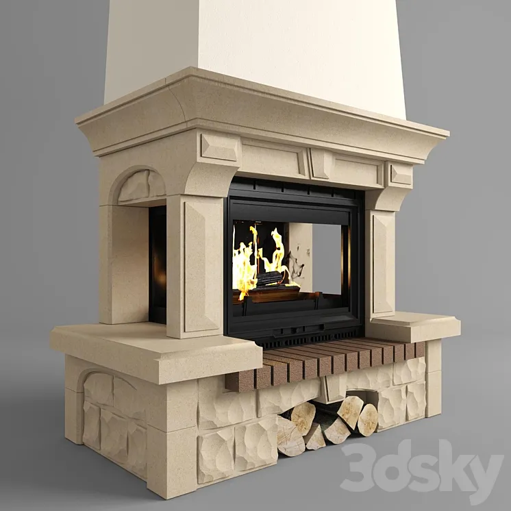 Fireplace MEDOC (Supra) 3DS Max Model