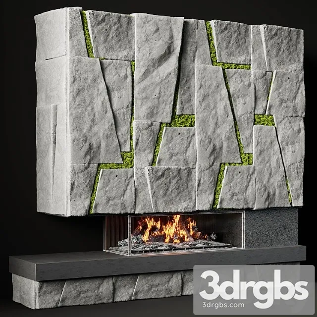 Fireplace modern 43 3dsmax Download