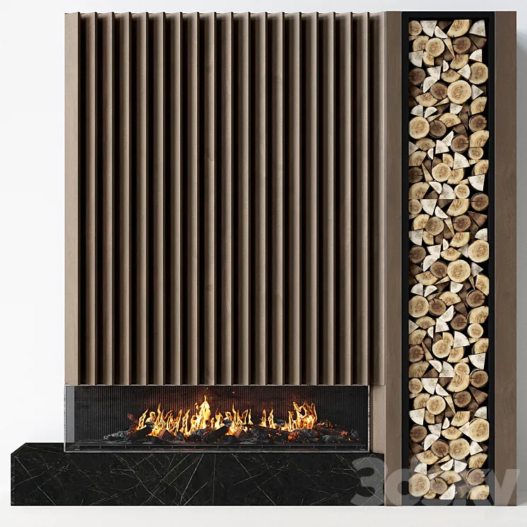 Fireplace modern 55 3DS Max