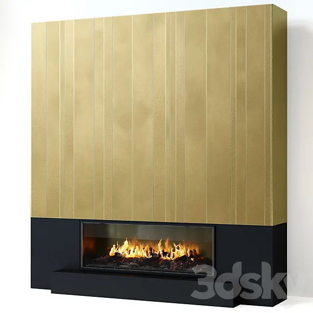 Fireplace modern 60 3DSMax File