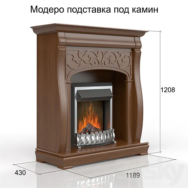 Fireplace modernizing Loran Furniture 3ds Max