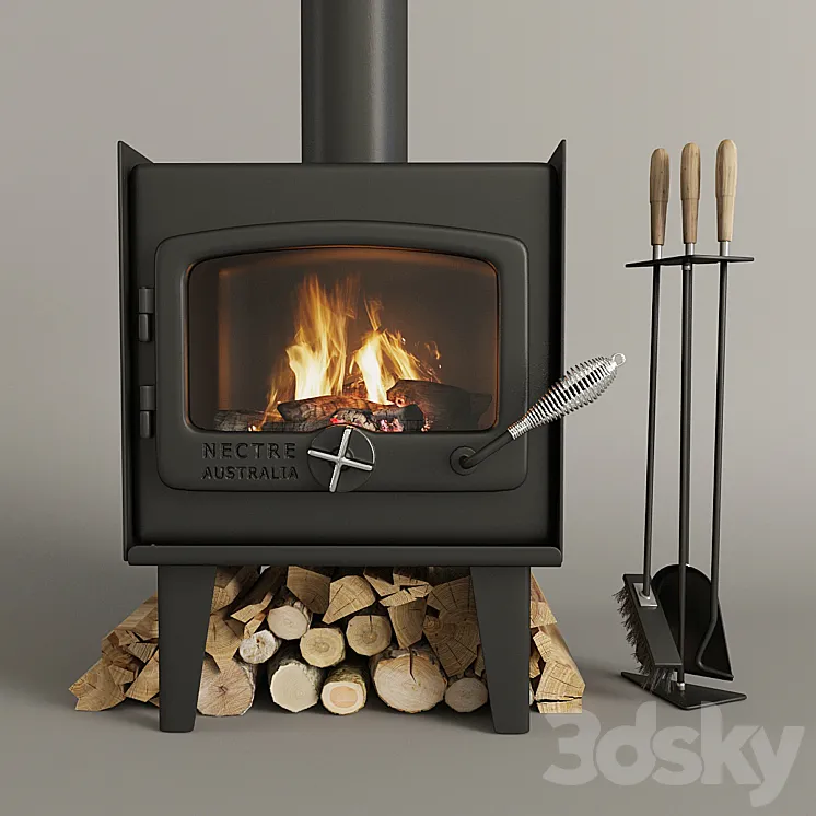 Fireplace nectre 3DS Max