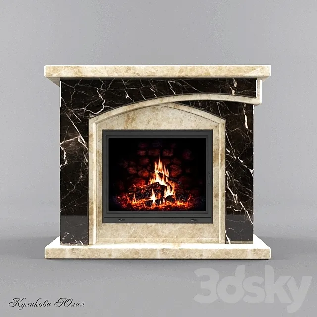 Fireplace No. 13_2 3DS Max Model