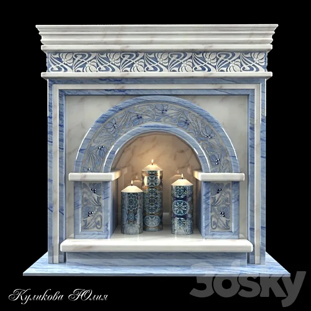 Fireplace No. 16 3DS Max Model