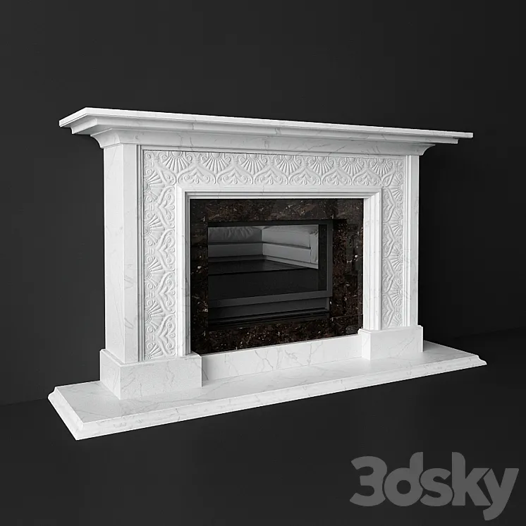 Fireplace portal 3DS Max