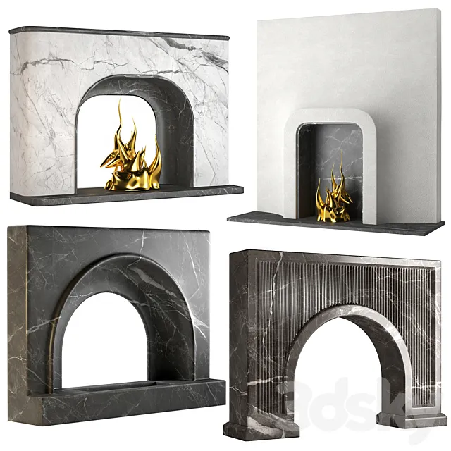 Fireplace Portals 3dsMax Model