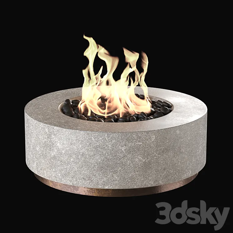 Fireplace set 3DS Max