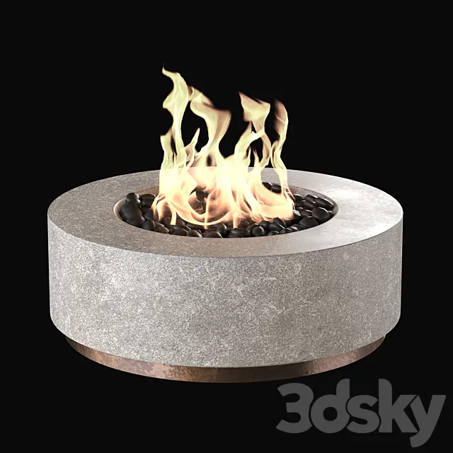 Fireplace set 3DS Max Model