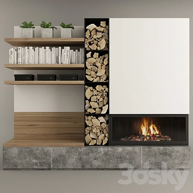 Fireplace set_11 3DS Max Model