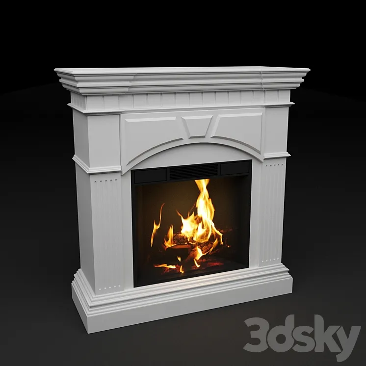 Fireplace SHERWOOD 3DS Max