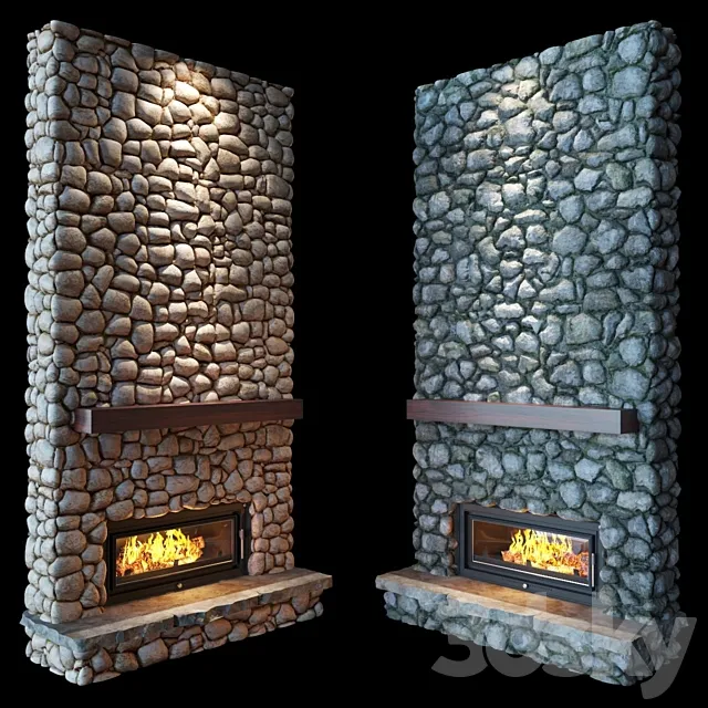 Fireplace (stone) 3DSMax File