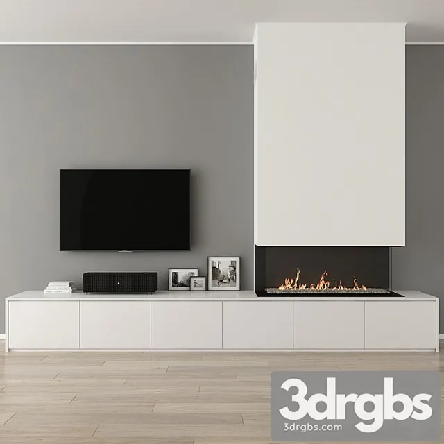 Fireplace with decor 31 3dsmax Download