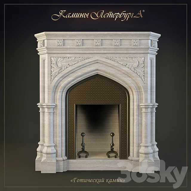 Fireplace workshop “Fireplaces of St. Petersburg” 3ds Max