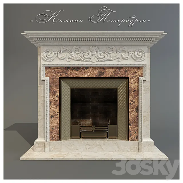 Fireplace workshop “Fireplaces Petersburg” 3DSMax File