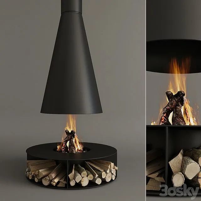Fireplace_Modern_10 3dsMax Model